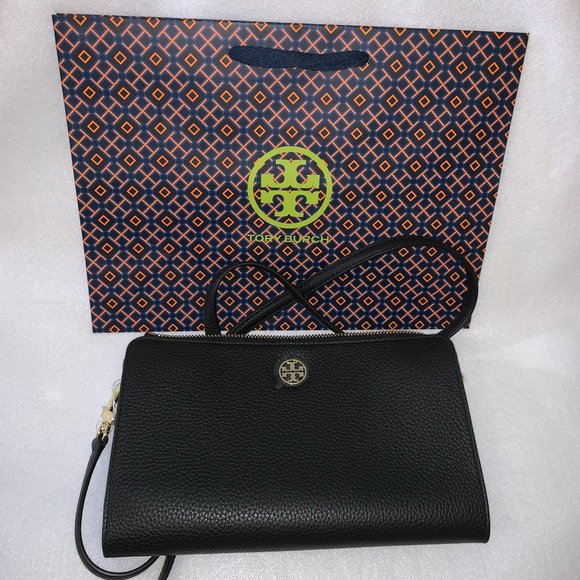 Tory Burch Robinson Pebbled Crossbody Brand New - Picture 1 of 3